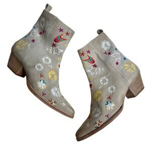 NEW FREE PEOPLE Women's 39 US 8.5 Bowers Embroidered Boot Cowgirl Festival Boho